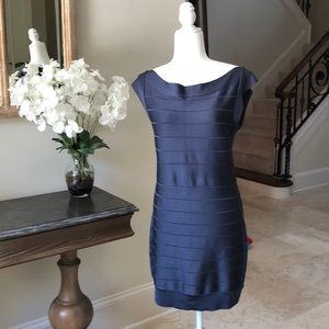 French Connection Ribbon Knits Bateau Dress